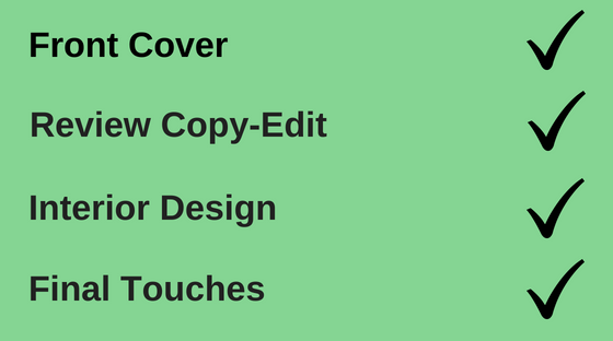 A checklist for self-publishing, including front cover, copy-edit and interior design.